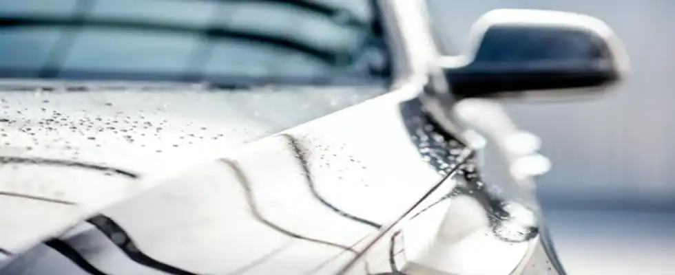 Car after a professional car wash