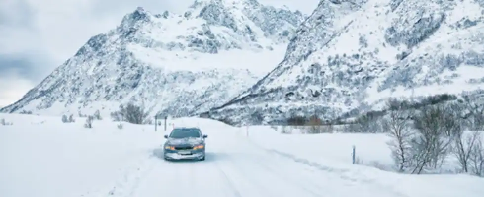 Fabulous snowy winter scene