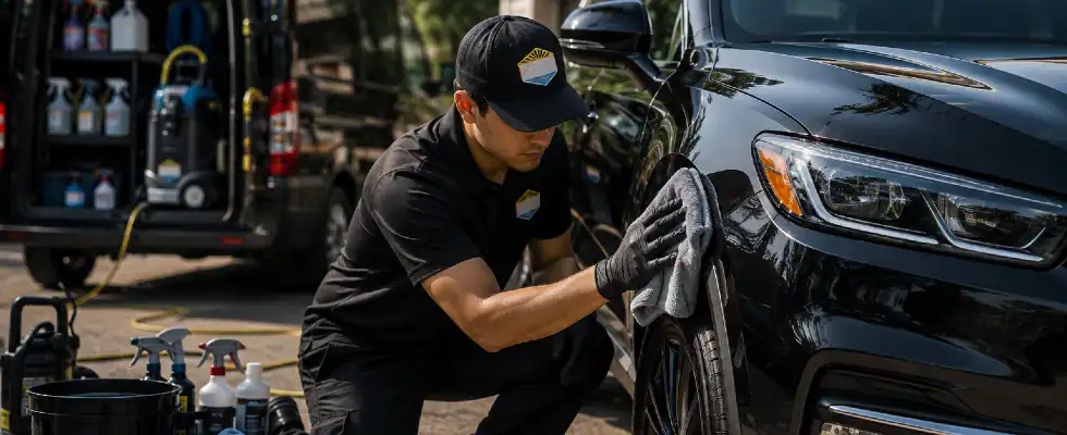 Professional SUV Detailing in Daylight