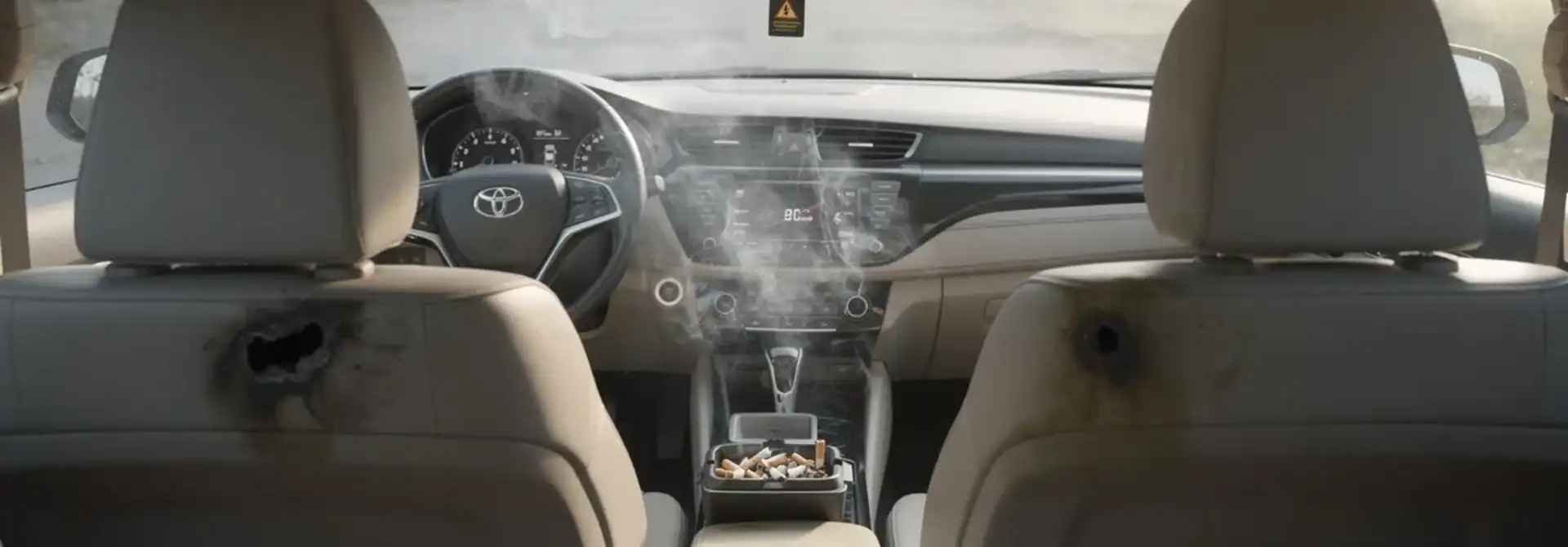 eliminate smoke smell from car interiors