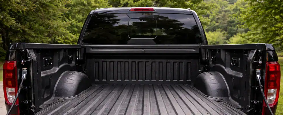 pristine truck bed liner detail