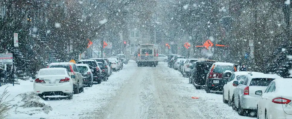 snowy road